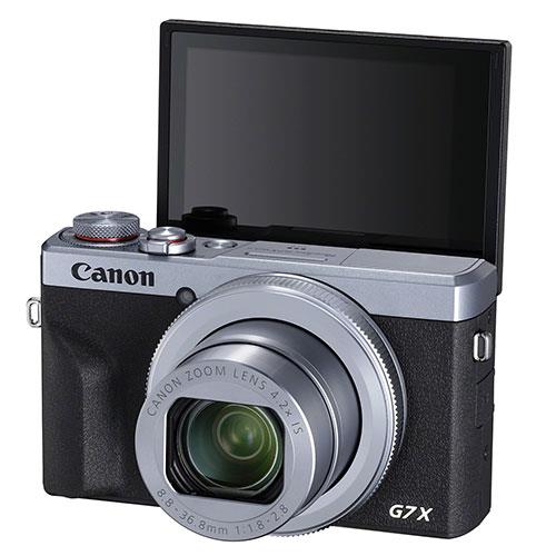 PowerShot G7 X Mark III Digital Camera in Silver Product Image (Secondary Image 3)
