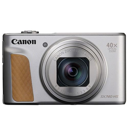 PowerShot SX740 HS Camera in Silver Product Image (Secondary Image 1)