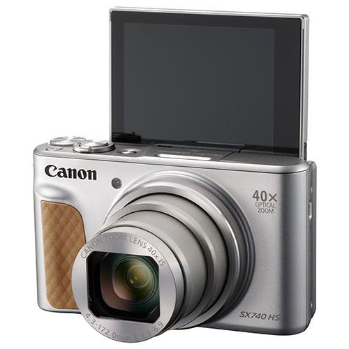 PowerShot SX740 HS Camera in Silver Product Image (Secondary Image 3)