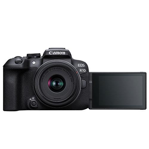 EOS R10 Mirrorless Camera with 18-45mm Lens Product Image (Secondary Image 1)