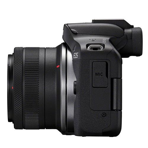 EOS R50 Mirrorless Camera in Black with RF-S 18-45mm Lens Product Image (Secondary Image 4)