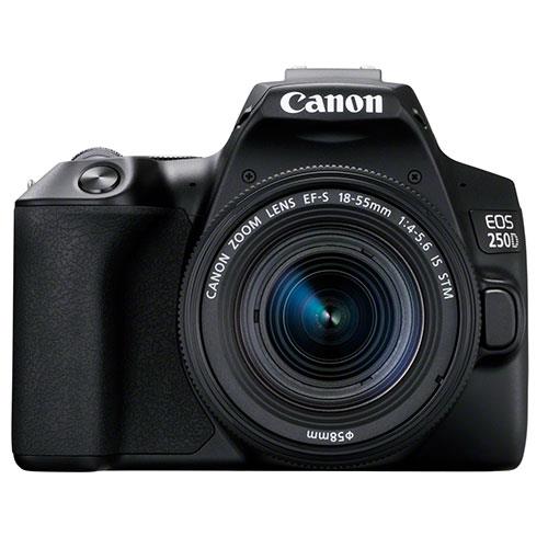 EOS 250D Digital SLR in Black with 18-55mm IS Lens Product Image (Primary)