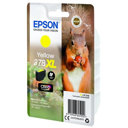 Yellow 378XL ClariaPhotoHD INK Product Image (Secondary Image 1)