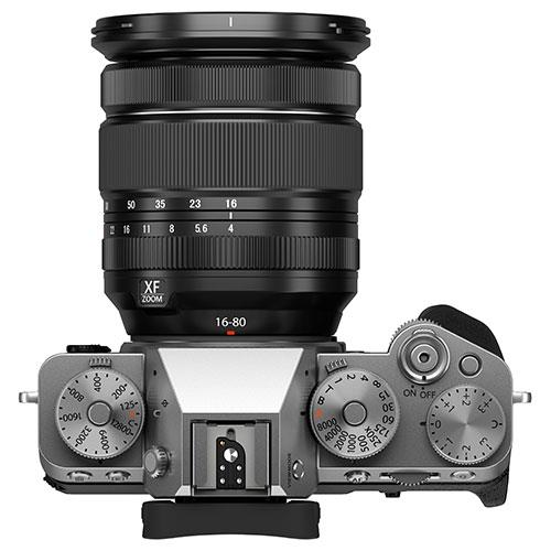 X-T5 Mirrorless Camera in Silver with XF16-80mm F4 R OIS WR Lens Product Image (Secondary Image 4)