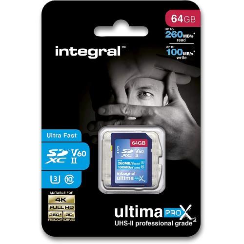 INTEGRAL 64GB UPRO X2 V60 SD Product Image (Secondary Image 1)