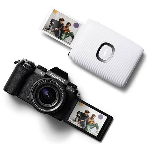 Fujifilm Instax Mini Link 2 Smartphone Printer Clay White + Instax Mini 20  Shots