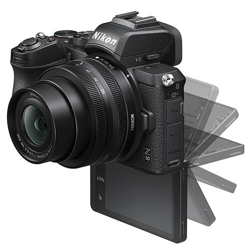 Z 50 Mirrorless Camera with DX 16-50mm and 50-250mm VR Lenses Product Image (Secondary Image 4)