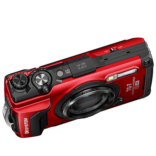 Tough TG-7 Digital Camera in Red Product Image (Secondary Image 1)