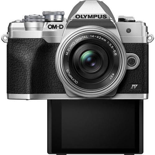 OM-D E-M10 Mark IV Mirrorless Camera in Silver with 14-42mm F/3.5-5.6 Lens Product Image (Secondary Image 2)