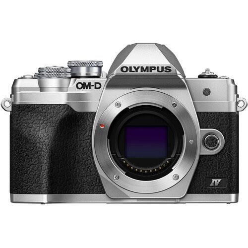 OM-D E-M10 Mark IV Mirrorless Camera Body in Silver Product Image (Primary)