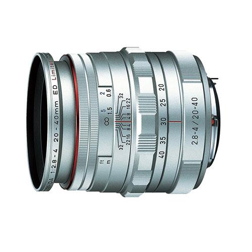 HD DA 20-40 F2.8-4 Lens in Silver Product Image (Primary)