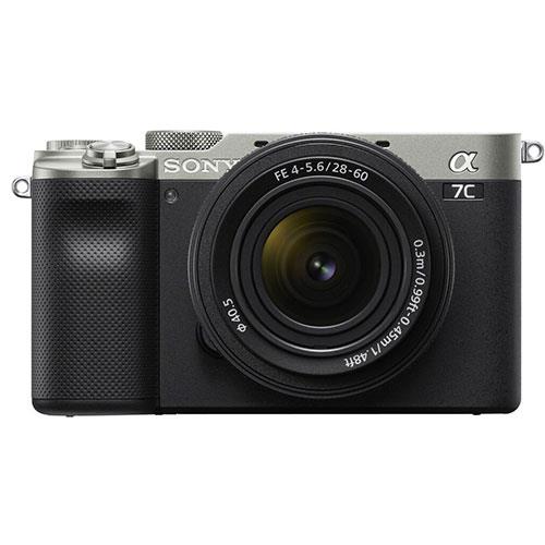a7C Mirrorless Camera in Silver with FE 28-60mm F4-5.6 Lens Product Image (Primary)
