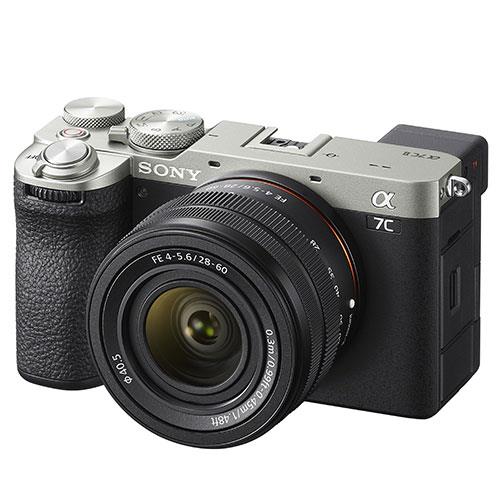 a7C II Mirrorless Camera in Silver with FE 28-60mm F4-5.6 Lens Product Image (Secondary Image 1)