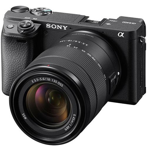 a6400 Mirrorless Camera in Black with 18-135mm Lens  Product Image (Secondary Image 1)