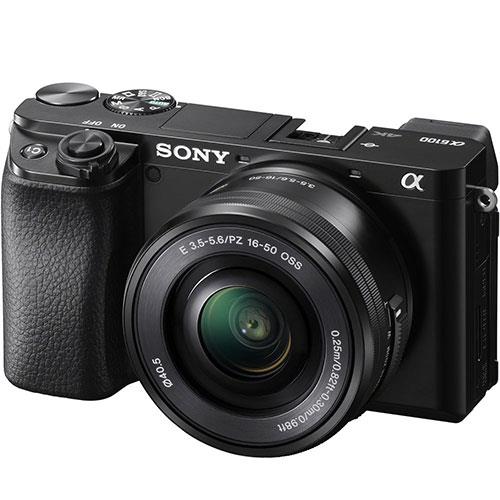 A6100 Mirrorless Camera in Black with 16-50mm f/3.5-5.6 OSS Lens Product Image (Secondary Image 1)