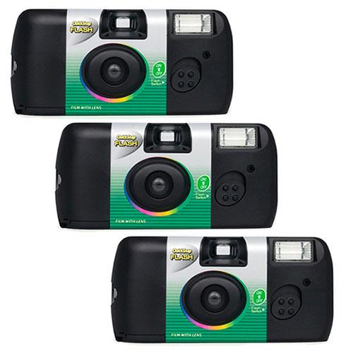 Quicksnap Flash 400 Single Use Camera Pack of 3 Product Image (Primary)