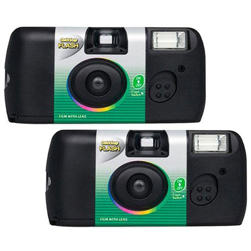 Fujifilm QuickSnap Flash 400/27 Camera - Two Pack, One-Time-Use Camera 