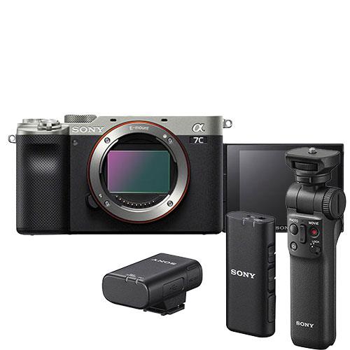 a7C Mirrorless Camera Body in Silver Creator Kit Product Image (Primary)