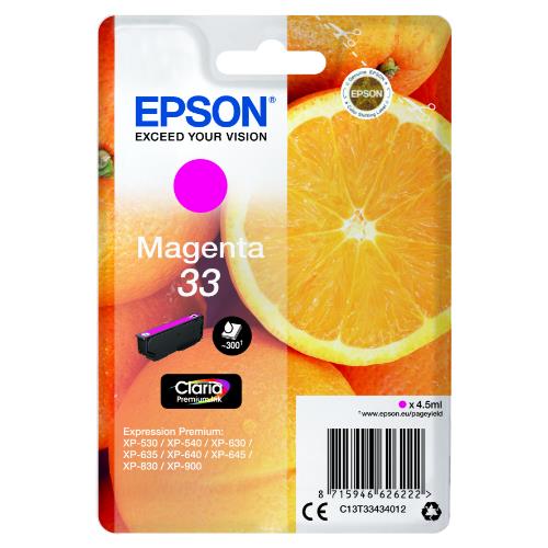 Epson Magenta 33 Claria Premium Ink