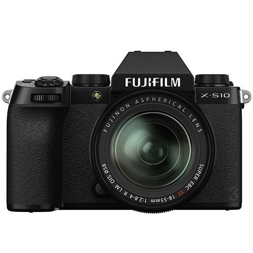 Fujifilm X-S10 Mirrorless Camera in Black with XF18-55mm Lens
