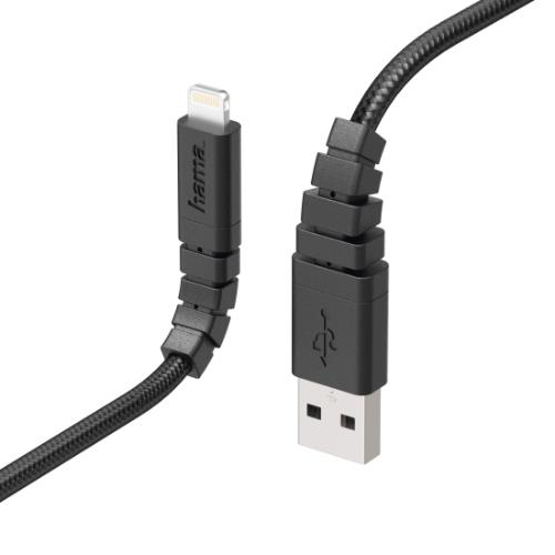 Hama Extreme Charging/Data Lightning 1.5m Cable Black