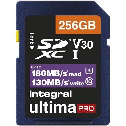 Integral Professional SDXC 256GB 180MB/s V30 UHS-I Memory Card