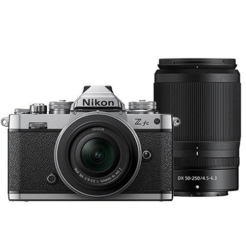 Nikon Z fc Mirrorless Camera with Nikkor Z DX 16-50mm and Z DX 50-250mm Lenses