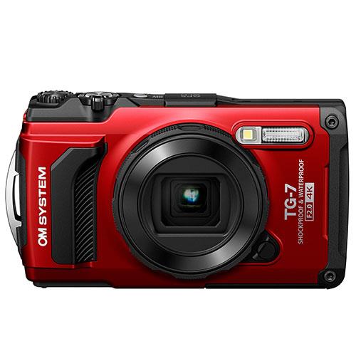 OM System Tough TG-7 Digital Camera in Red