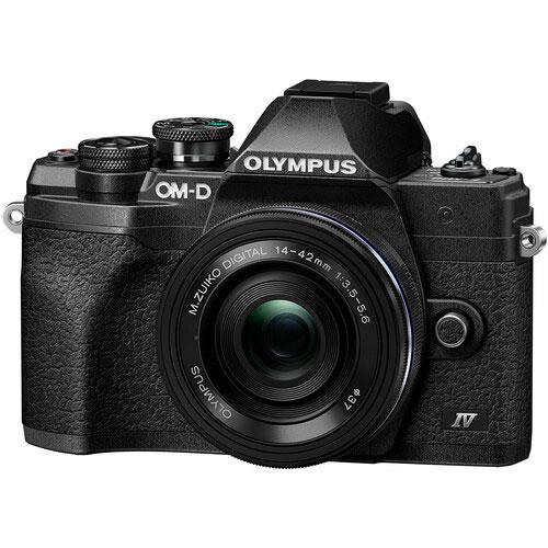 Olympus OM-D E-M10 Mark IV Mirrorless Camera in Black with 14-42mm F/3.5-5.6 Lens