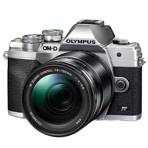 Olympus OM-D E-M10 Mark IV Mirrorless Camera in Silver with 14-150mm Lens