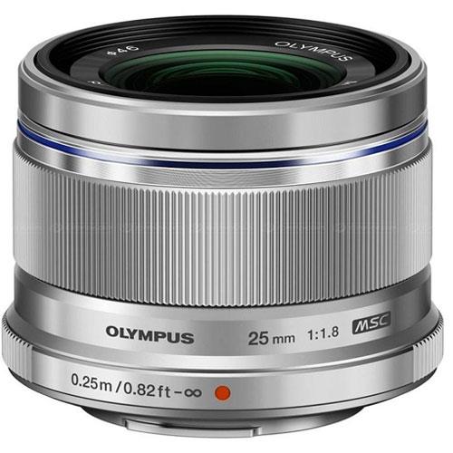 Olympus M.Zuiko Digital 25mm f/1.8 Lens in Silver