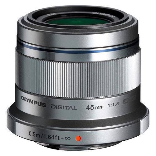 Olympus 45mm f/1.8 Micro Four Thirds Lens in Silver