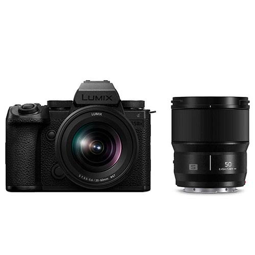 Panasonic Lumix S5 IIX Mirrorless Camera with Lumix S 20-60mm and 50mm Lenses