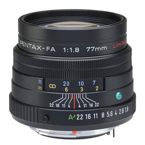 Pentax SMC-FA 77mm f/1.8 Limited Lens in Black