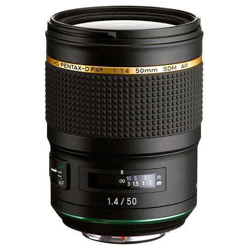 Pentax HD FA 50mm F/1.4 SDM AW Lens