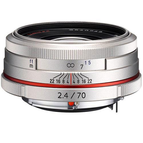 Pentax 70mm F2.4 HD DA Silver Lens