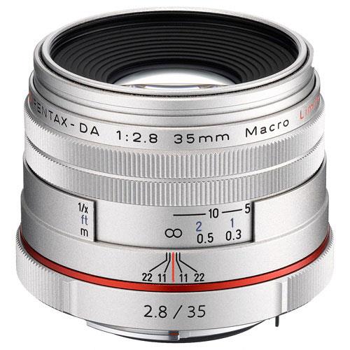 Pentax HD DA 35mm F2.8 Macro Lens in Silver
