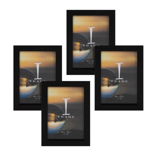 Widdop iFrame Set of 4 Black 4 x 6' Photo Frames
